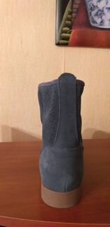 Сапоги замшевые верх перфорированный новые