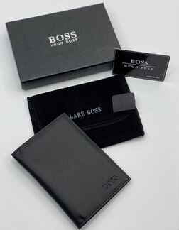 Обложка на паспорт Boss из натуральной кожи