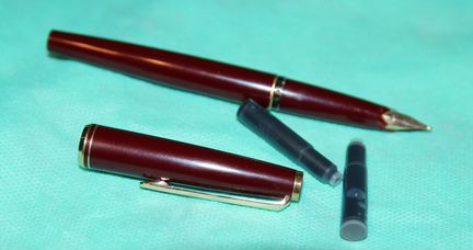 Винтажный Montblanc 220 перо(M) 585 пробы, 70-х