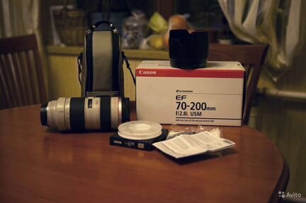 Полный комплект Canon EF 70-200mm f/2.8L USM + UV