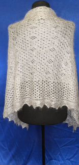 038 Палантин стального цвета