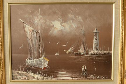 Картина, R.Lindstrom, масло, холст