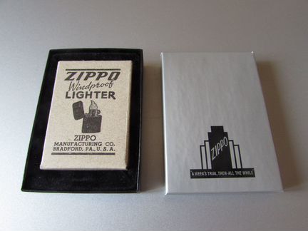 Zippo 1941 Replica Black Crackle WW2 Zippo Box,new