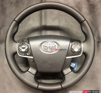 Кожаный руль новый Toyota Camry v50