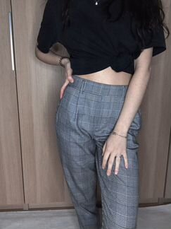 Серые брюки bershka xs