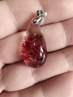 Кварц с хлоритом. Кулон