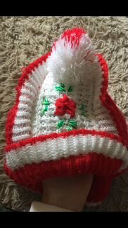 Шапка- шлем 1-3 года новая