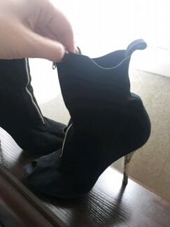 Ботильоны натуральная замша