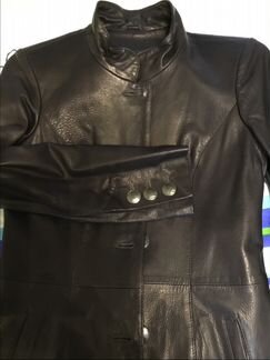 Кожаное пальто новое, 42 размер, Sagita