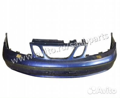 Бампер передний (синий) Saab 9-5 2002-2005г